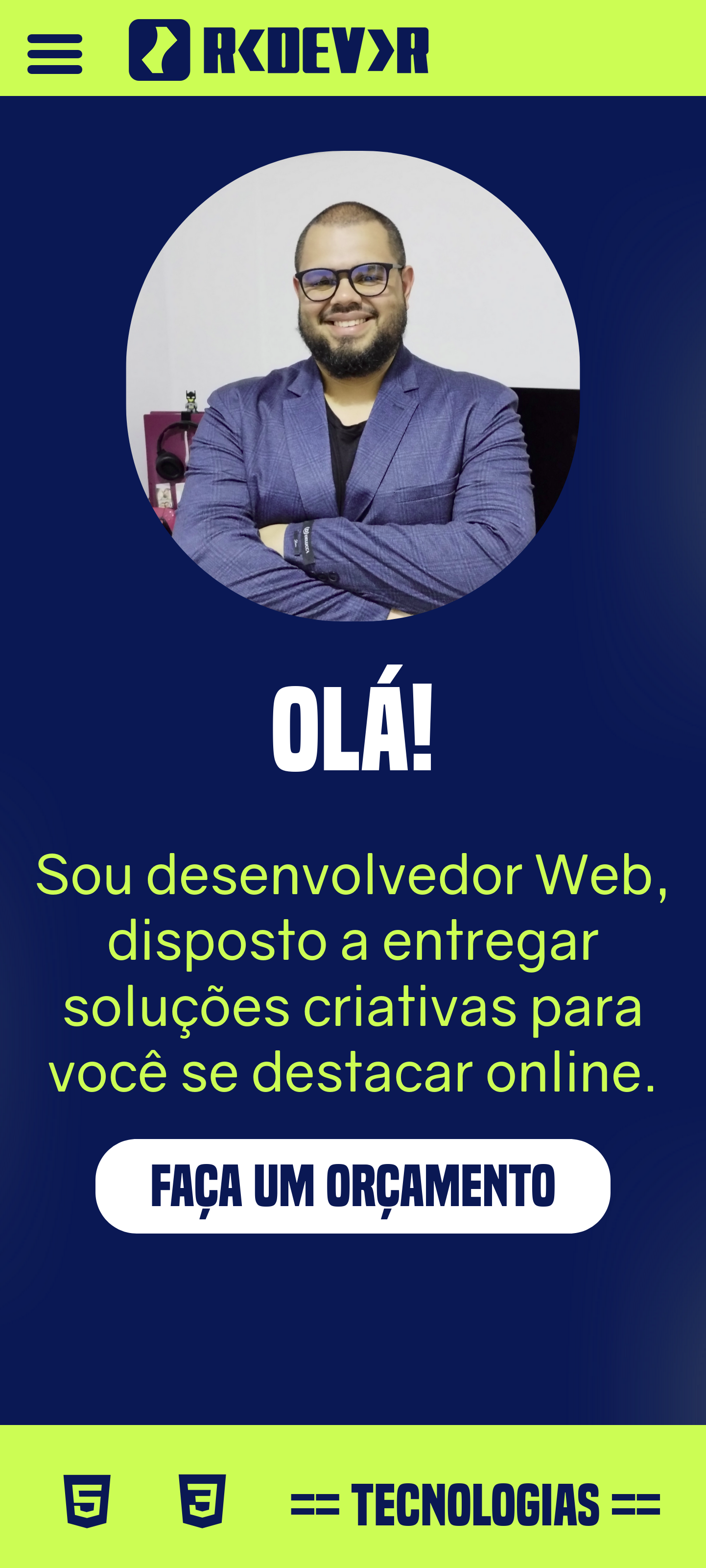 Imagem de celular do projeto RDR